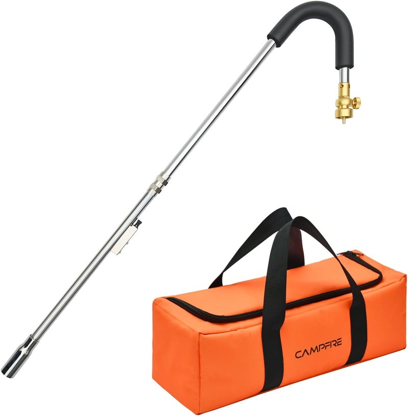 Campfire Weed Burner Propane Torch With Storage Bag,Weed Torch With Turbo Trigger Push Button Igniter For Garden Snow Melting Charcoal Start - Image 1